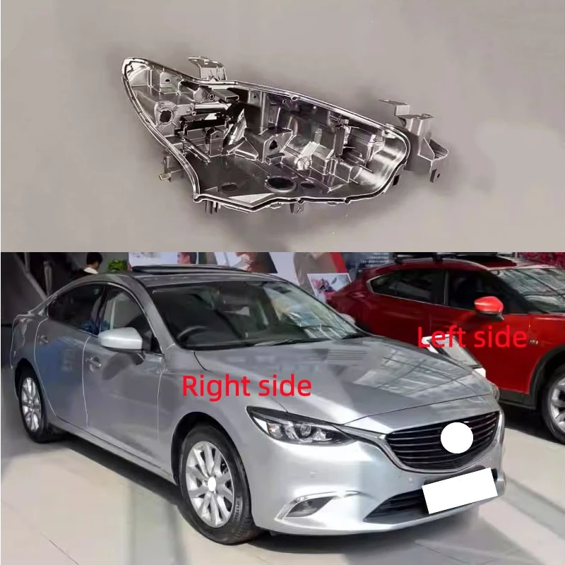 For Mazda 6 Atenza 2017 2018 2019 Headlamp Base Headlight Rear Shell Replace Headlight House Black rear shell
