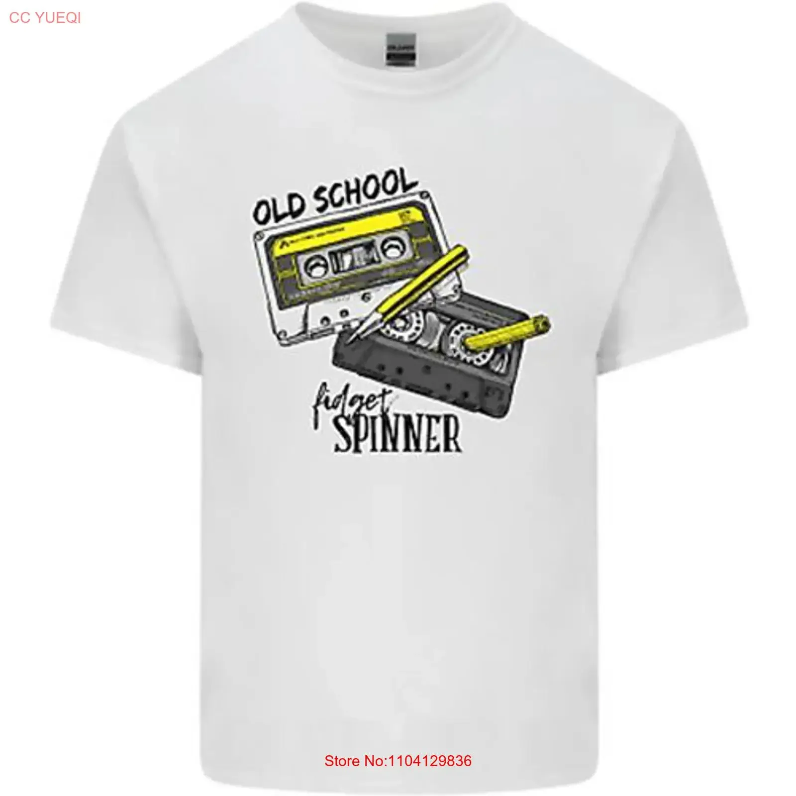 Retro 80s Music Cassette Old School Spinner Kids T Shirt Boys Girls vintage Washed Comfortable homme Stylish Unisex graphic