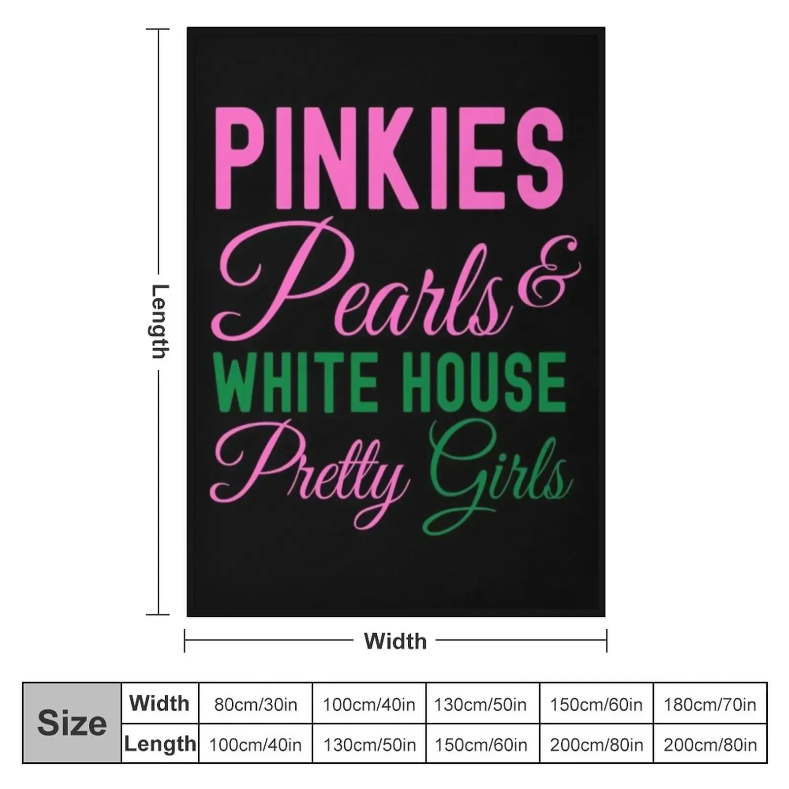 Pinkies Pearls White House Pretty Girls Kamala Harris Aka Throw Blanket Luxury Thicken Personalized Gift warm winter Blankets