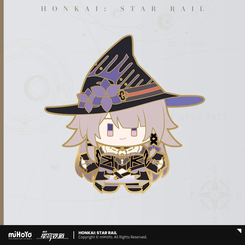 Sunsyea Honkai Star Rail officiële merchandise miHoYo originele Q-versie metalen badge Aventurine Acheron Dr. Verhouding Mydei Kafka