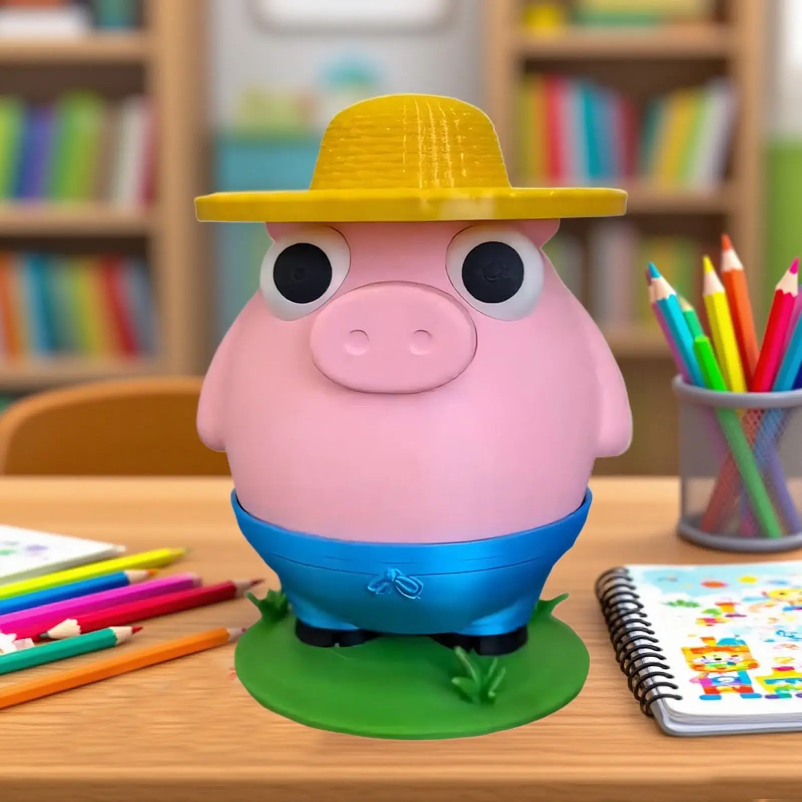 Coin Bank 3D Printed Animal Coin Box Cash Bank Prank Toys Cute for Table Financial Education Children Students Teachers