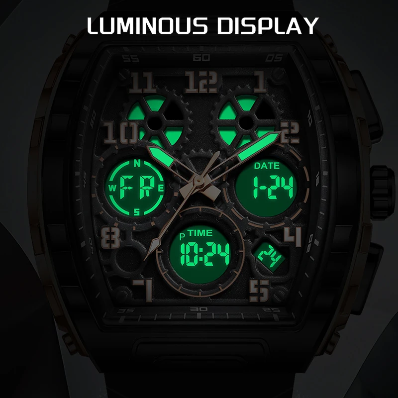 

Мужские часы LIGE 2026, модные, роскошные, цифровые, кварцевые, наручные, военные, водонепроницаемые, светящиеся, подарок для мужчин и пар, Reloj