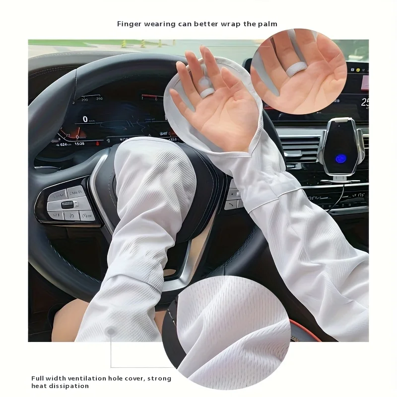 

Женские охлаждающие рукава, рукава для вождения, рукава-подковы, защита для рук, защита от солнца, быстросохнущие рукава для вождения