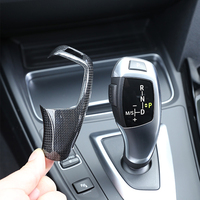 Car Gear Lever Shift Knob Cover Trim For BMW X6 E70 E71 2008-2013 Car Carbon Fiber Interior Modification Stickers