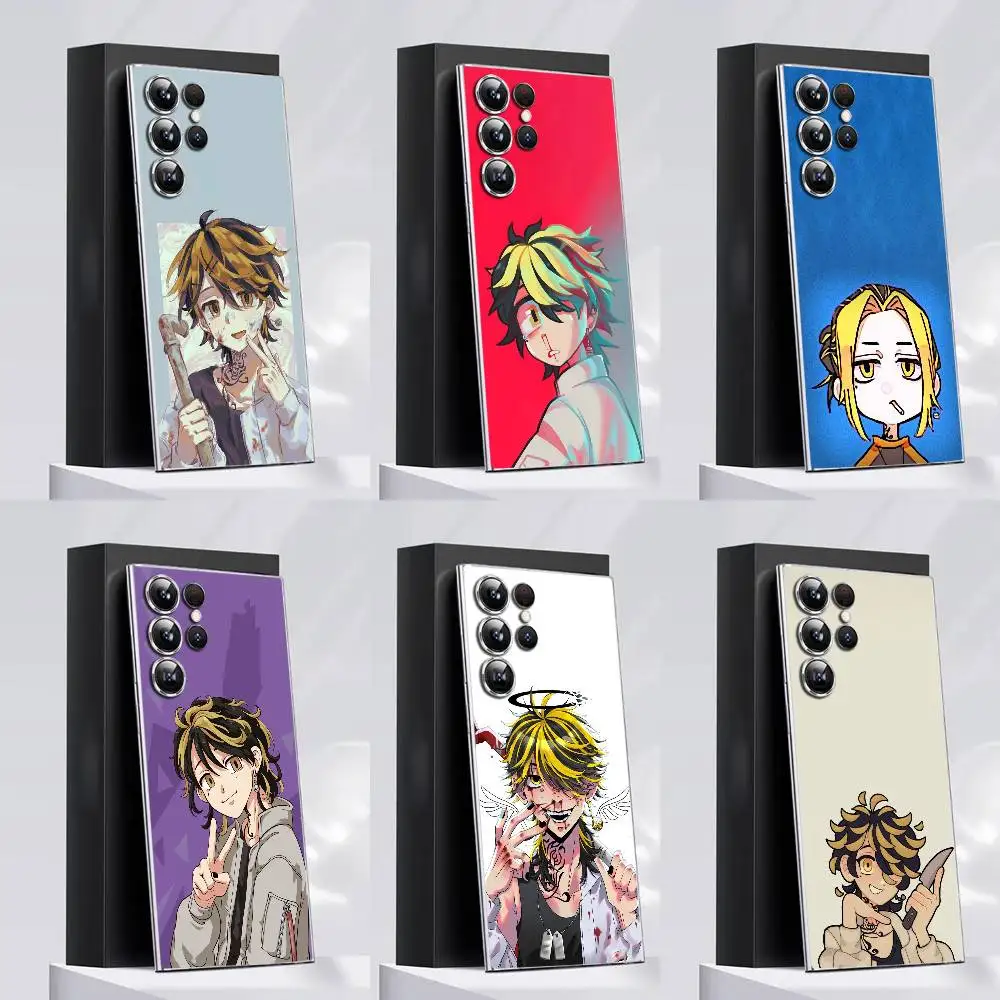 

T-Tokyo R-Revengers Kazutora Hanemiya Phone Case For Samsung S21,S24,S30,S10,S22,S25,S23,S10,PIus,Ultra,FE,lite Clear TPU Cover