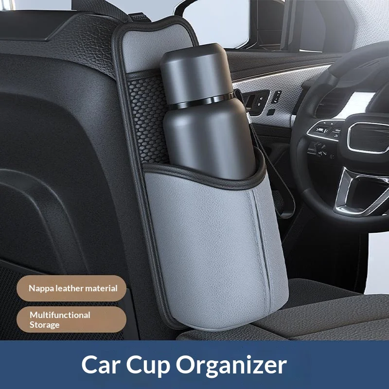 

Новая кожаная сумка Napa для хранения автомобильных сидений и стаканчиков для воды Автомобильная коробка для бумажных полотенец Автомобильный держатель для стакана с водой, хранилище салфеток