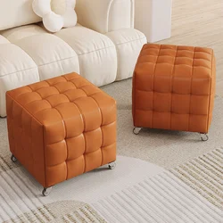 Nordic Step Stool Modern Living Room Decorative Makeup Rectangle Bathroom Foot Stool Pedicure Tabouret Patio Furniture