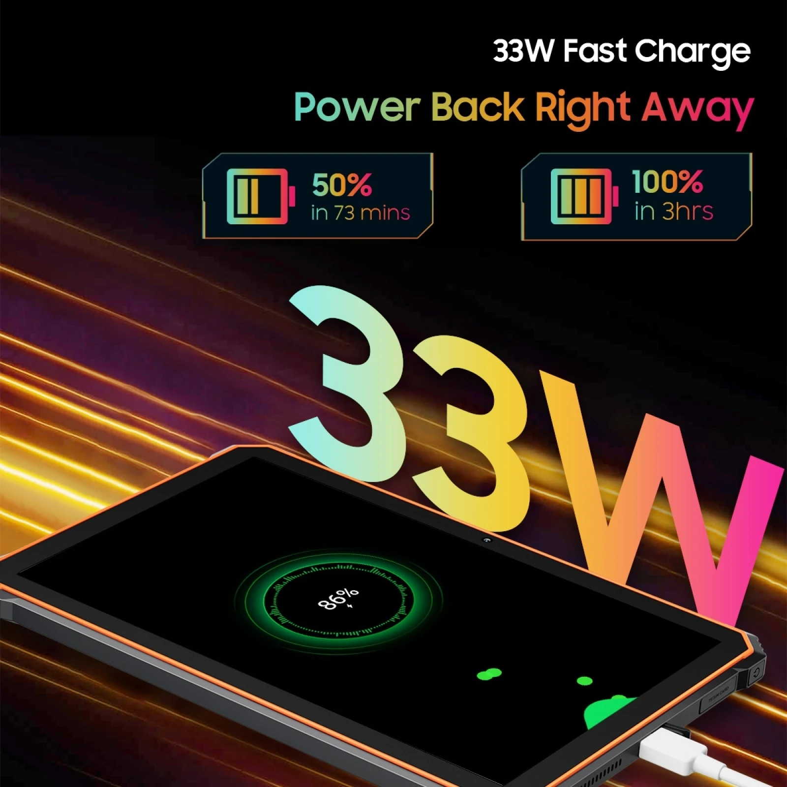 Blackview Active 6 Rugged Tablet PC Android 13 T606 Octa Core 8GB 128GB 10.1\'\' Display 13000mAh Battery Dual 4G Global Version