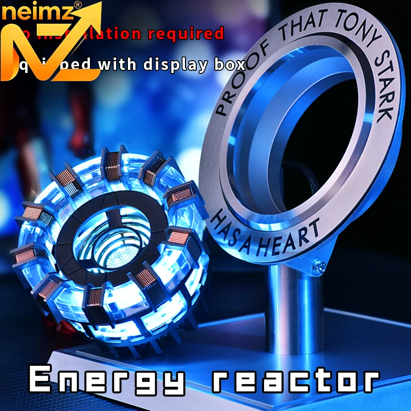 Superhero 1:1 Cosplay Tony Stark Arc Reactor Heart Of Mark Led Light Chest Lamp Mk1,MK2 as gift for Game Room Desktop Decoration