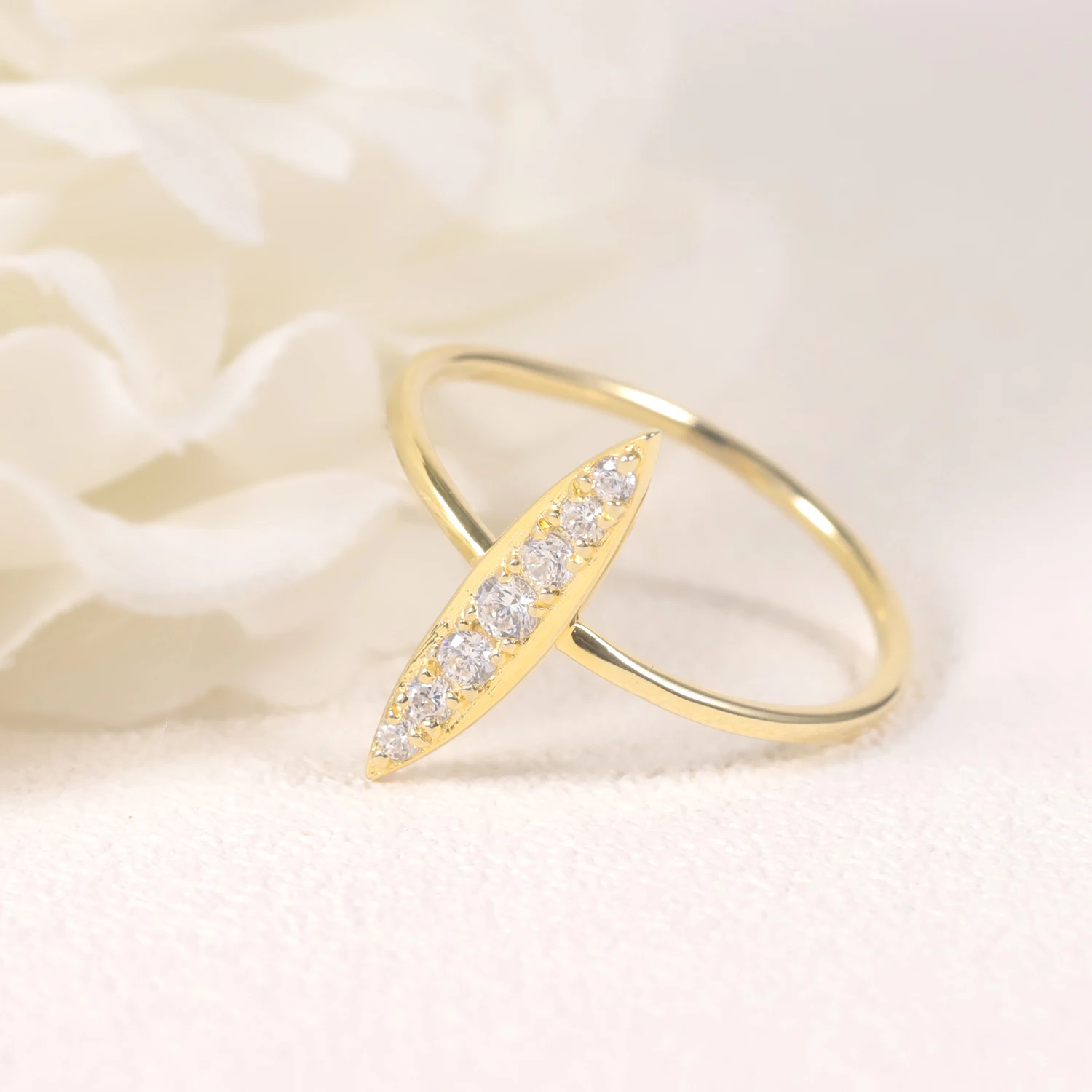 GEM'S BALLET Minimalistische B - Minimalist Ring Stackable recensie en prijs