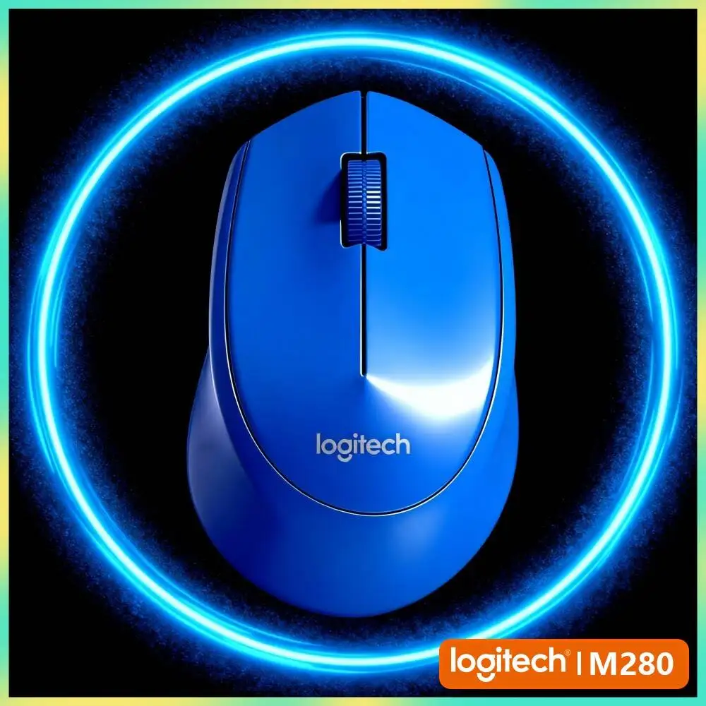 Logitech M280 Wireless Mouse Thin Portable Structure 10m Range 1000 DPI Precise Motion Tracking Extended 18-Month Battery