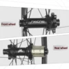 GRAVEL 700C RUJIXU 6爪ラチェット 36T ディープリム ロードバイク ディスクブレーキ ホイールセット アルミホイール ロードホイールセット 6