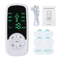 Estimulador muscular eléctrico de pulso EMS, masajeador corporal de cuello y espalda, Tens, acupuntura, meridianos, fisioterapia, herramientas de masaje Digital