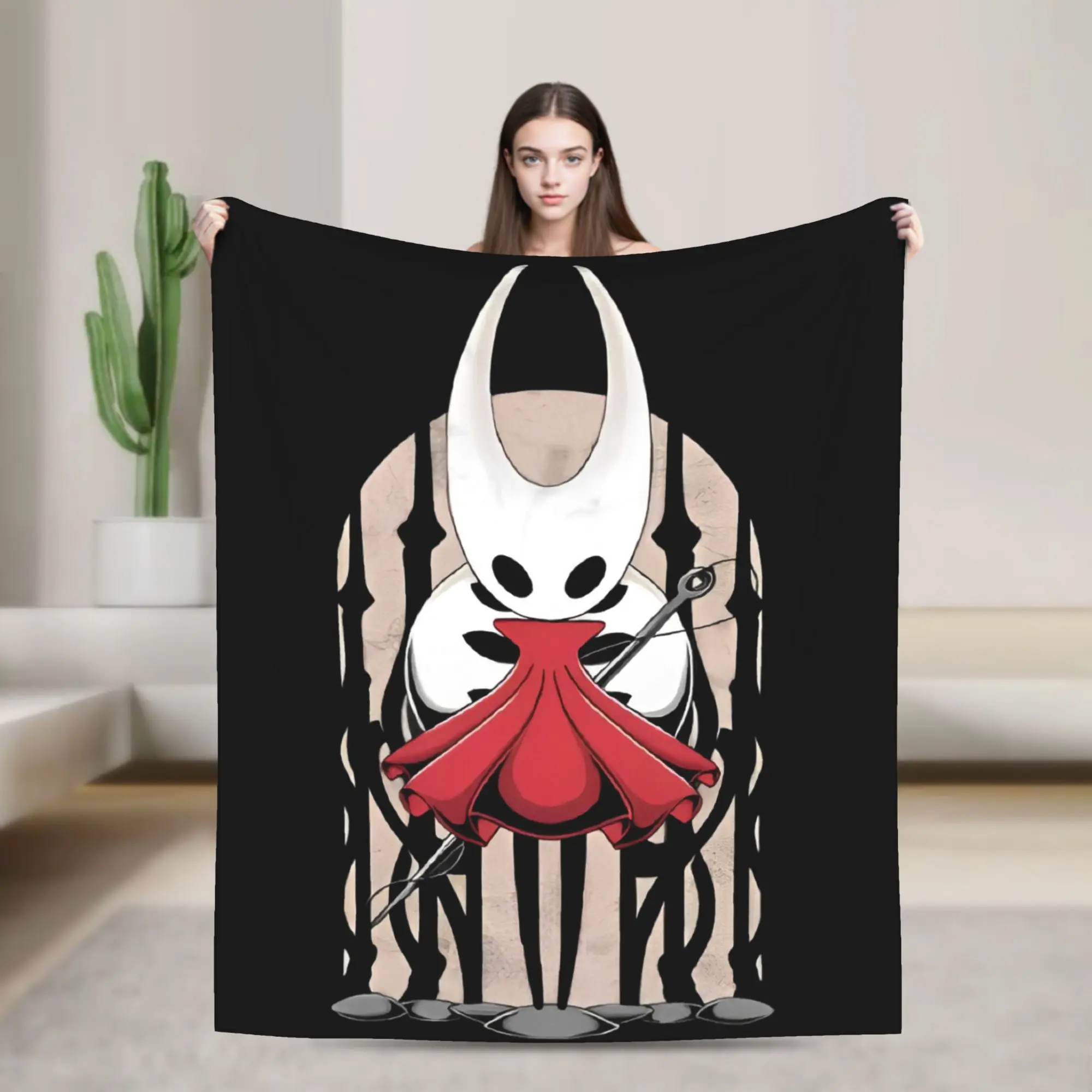 Hollows Knights Silksong Blanket Cover Game Wool Throw Blanket Summer Air Conditioning Printed Ultra-Soft Warm Bedsprea,