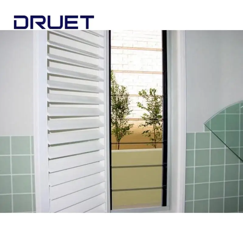 AS2047 Louvered Pergola Aluminium Blind Louver jendela perkebunan penutup jendela rolling shutter