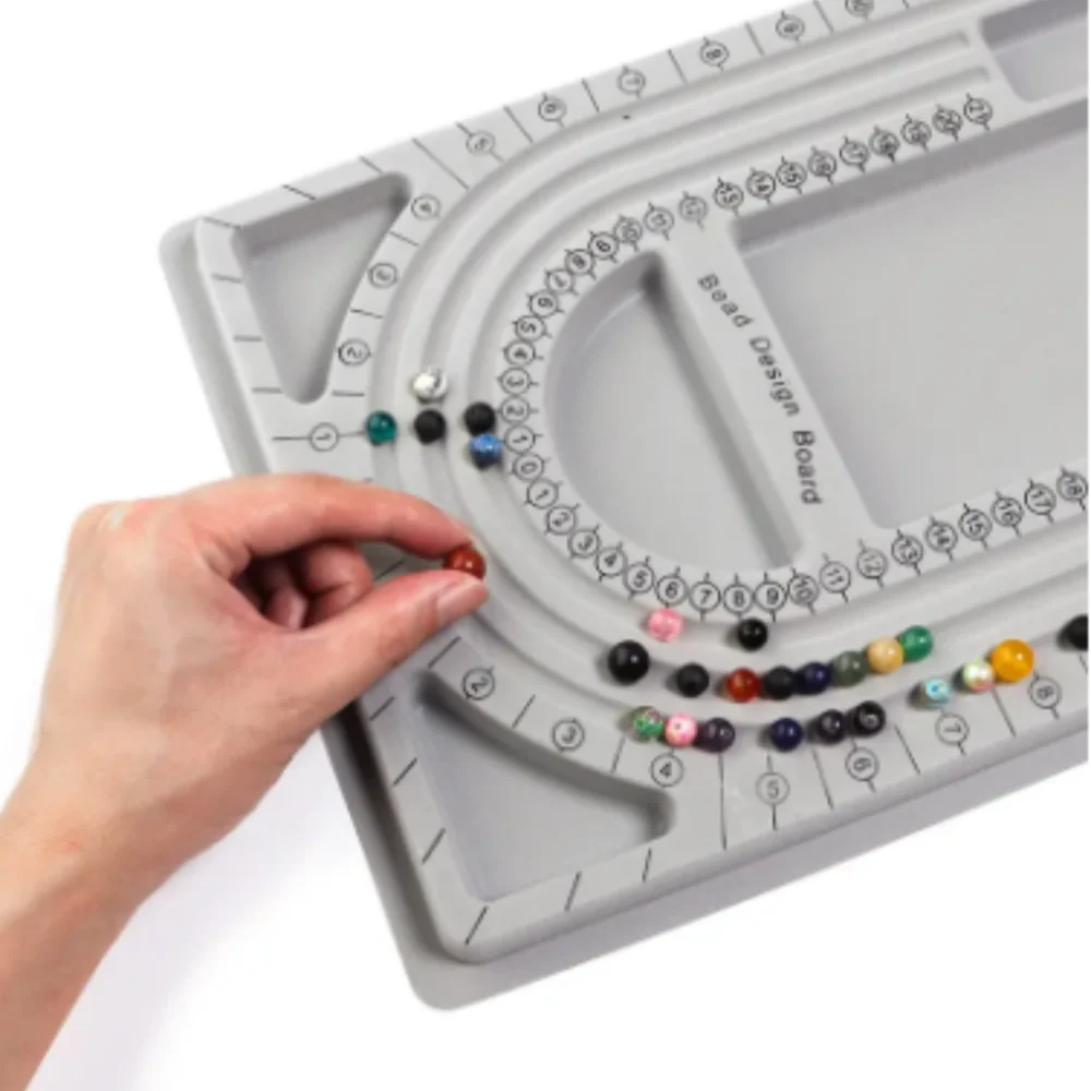 14 Styles Flocked Bead Board For Bracelet Necklace Tray Beading Measuring Tools For DIY Handmade Jewelry Making Accessories
