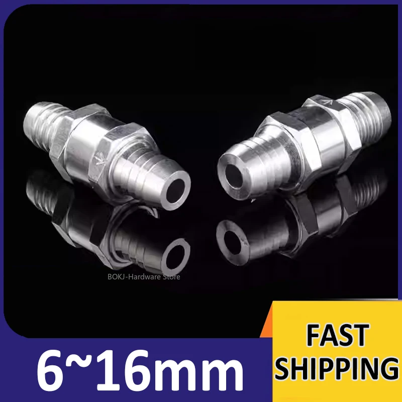 

Односторонний клапан из алюминиевого сплава, обратный обратный клапан для топлива, 6 мм, 8 мм, 10 мм, 12 мм, 14 мм, 16 мм