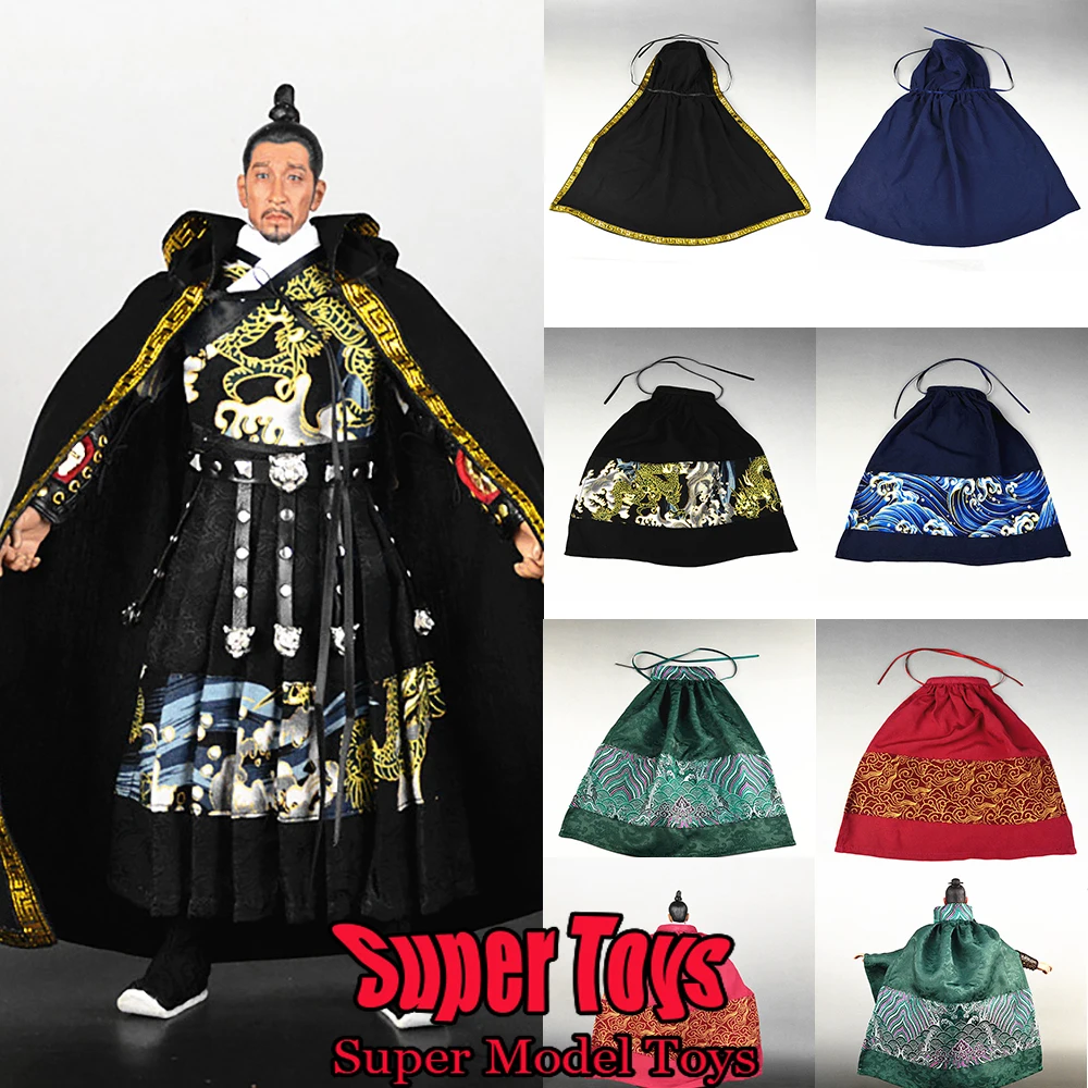 6 Style 1/6 Scale Male Soldiers Ancient Cape Clothing Accessories Lace Up Cloak Costume For 12-inches Action Figure Doll