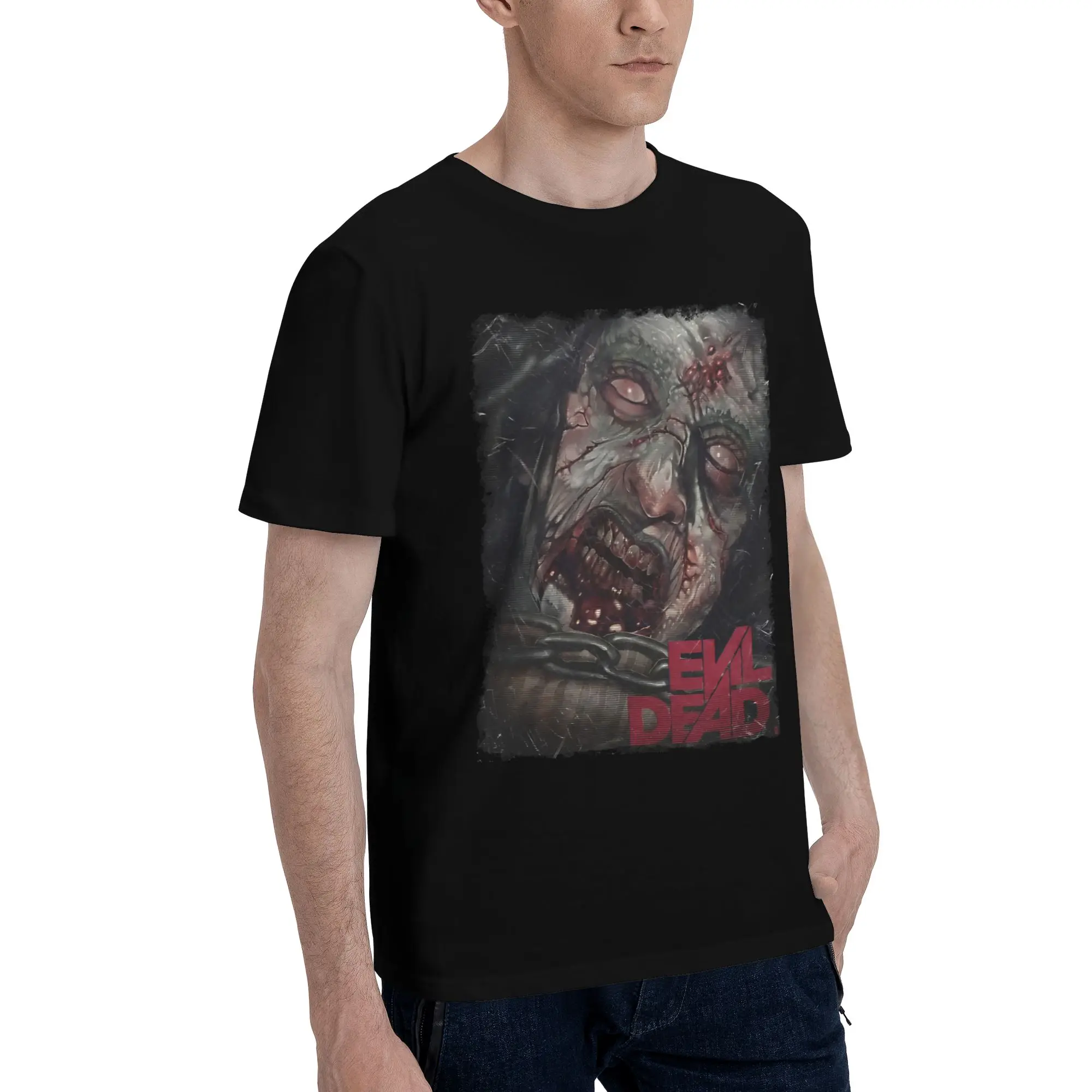 Men Women Graphic Print Evil Dead Burn  Tee T Shirt Pure Cotton  T-shirts Clothing