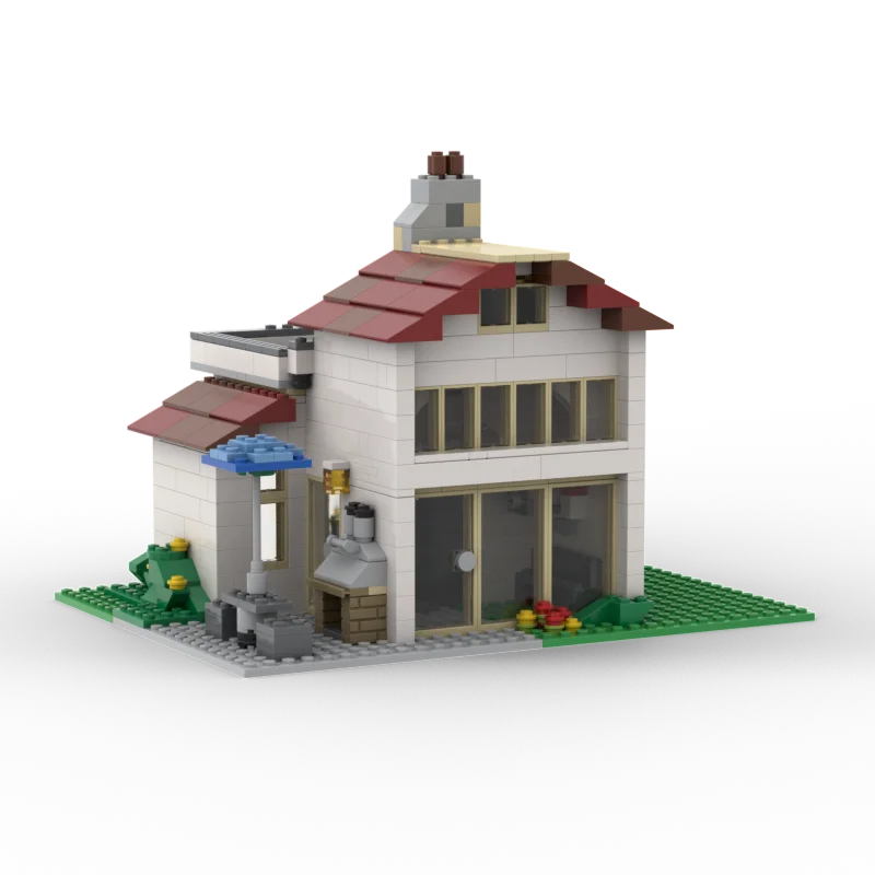 

MOC Building Series House Building Alternative Model Assembly Building Blocks Boys Educational Toys Children's Christmas Creativ