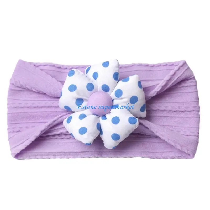 

090B Baby Hairband Infants Girls Headwear Fashionable Turban Headdress Shower Gift