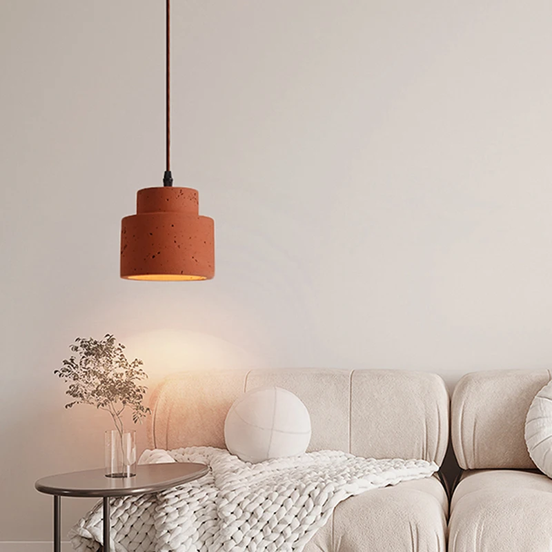 

Designer's Personalized Style Chandelier Bedroom Dining Room Retro Atmosphere Industrial Style Stone Led Ceiling Pendant Light