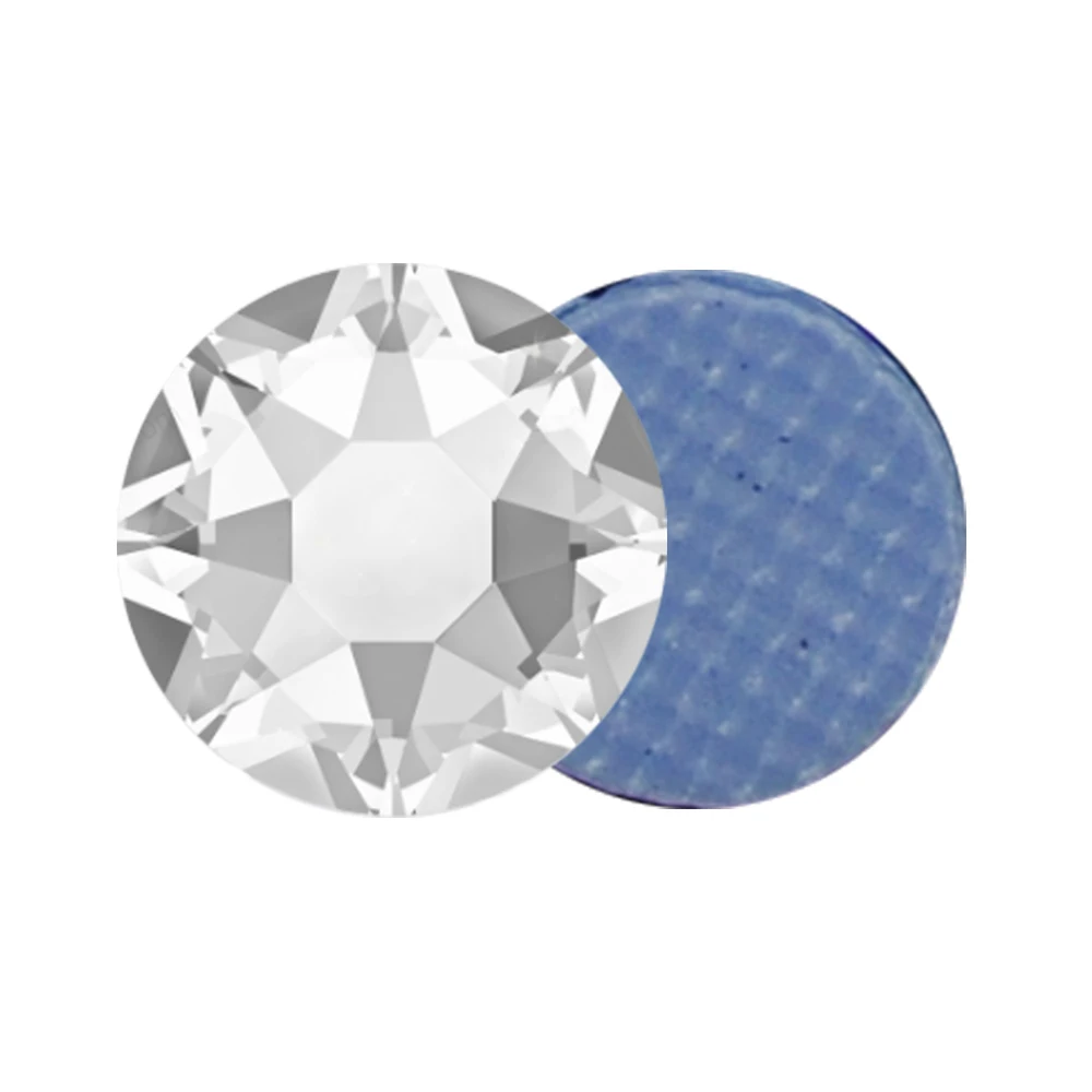 6A 2088 High Quality 16cuts 8 large 8 small Glass Crystal Iron On Stass Flatback Hotfix Rhinestones For Bag Shoes DiY Nail art
