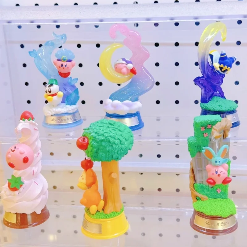 Re-Ment figuras originales de Kirby Swing Kirby Star Kirby Waddle Dee Meta Knight espada Kirby PVC figuras de acción de juguete regalo