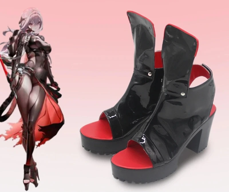 

Game Shoes NIKKE Goddess of Victory Scarlet: Black Shadow Cosplay Boots Halloween Costume Accessories Props Made