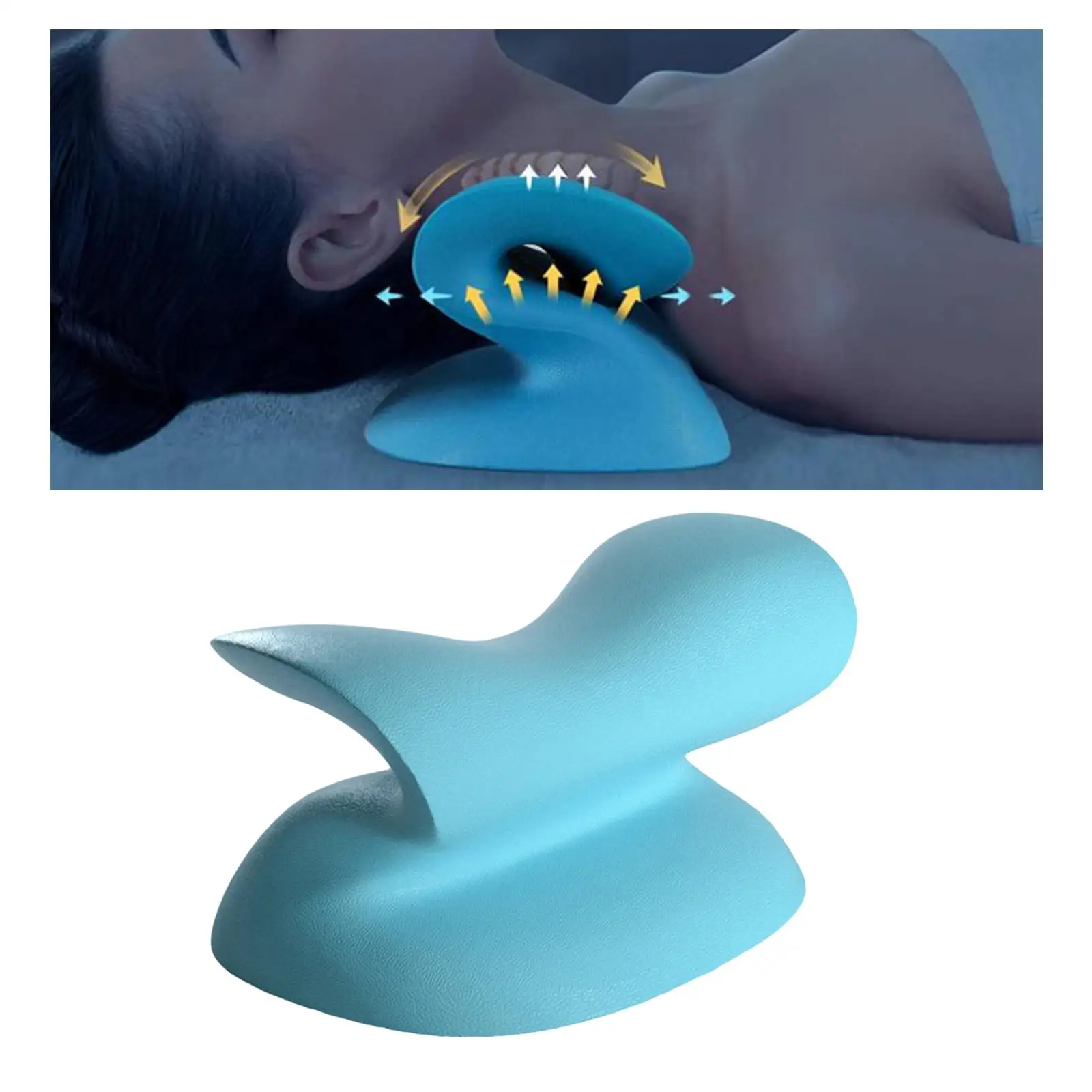

Cervical Traction Device Chiropractic Cushion Neck Stretcher Relaxation
