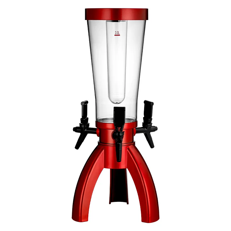 

High-end Beer Cannon for Wine Cannon Bar, Draft Beer Cannon Barrel 3 Liters Wine Bubbler Barrel with Faucet Beer Faucet