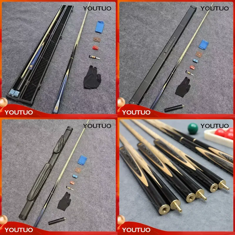 10mm Gradient Blue Ash Wood Billiard Cue 3/4 Split Professional Snooker Cue for Chinese 8 Ball Pool Stick High Quality