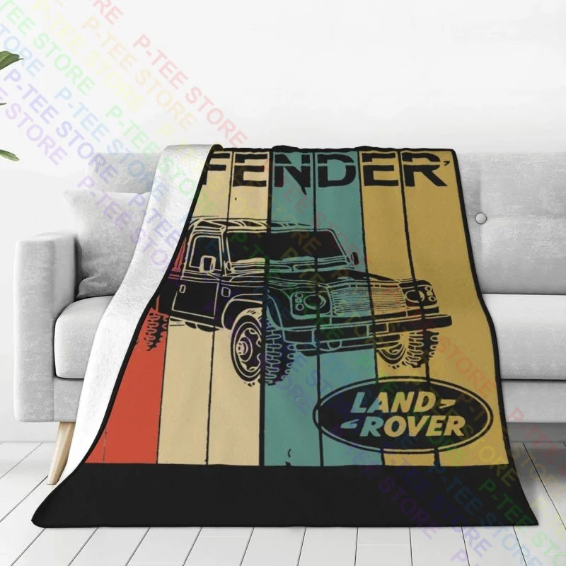 Landrover Defender 90 4X4 Off Road Cool Suv Blanket Fluffy Raschel Super Soft Bedding Supply Mechanical Wash