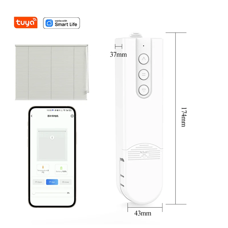 Zigbee Tuya WiFi Bluetooth Smart Electric Curtain Motor Chain Roller Shutter DIY Electric Shutter Drive Solar Panel Google Home