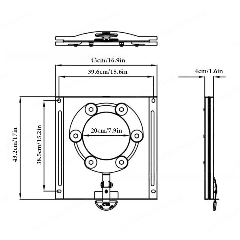 Swivel base Commercial vehicle VW T5 T6 driver/passenger side swivel console for original seats