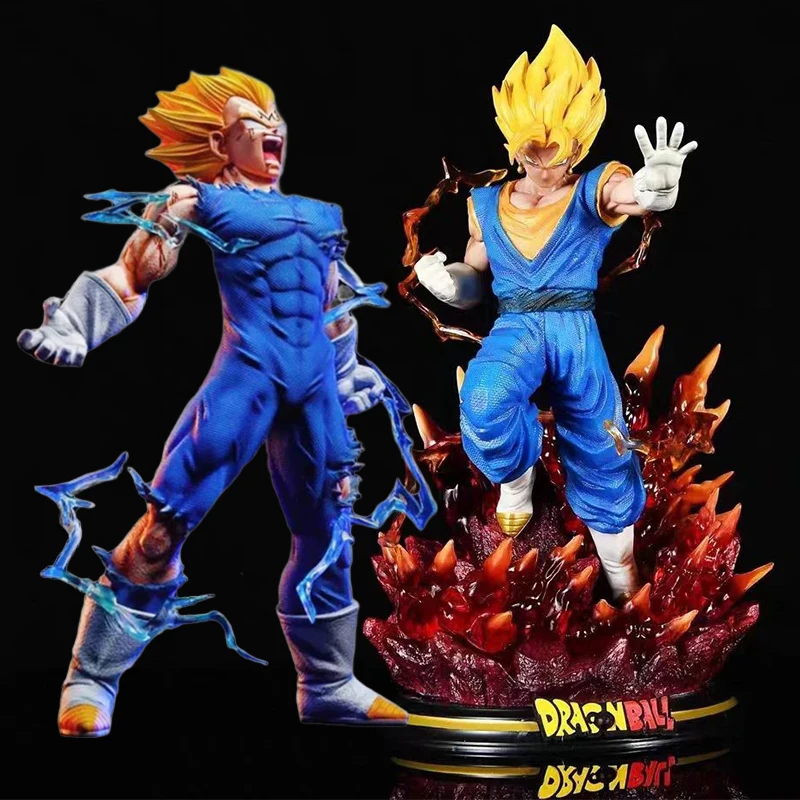 Dragon Ball Majin Vegeta Figures Self-destruct Statue Anime Gk Vegetto Action Figure Super Saiyan Model PVC Collection Toys Gift