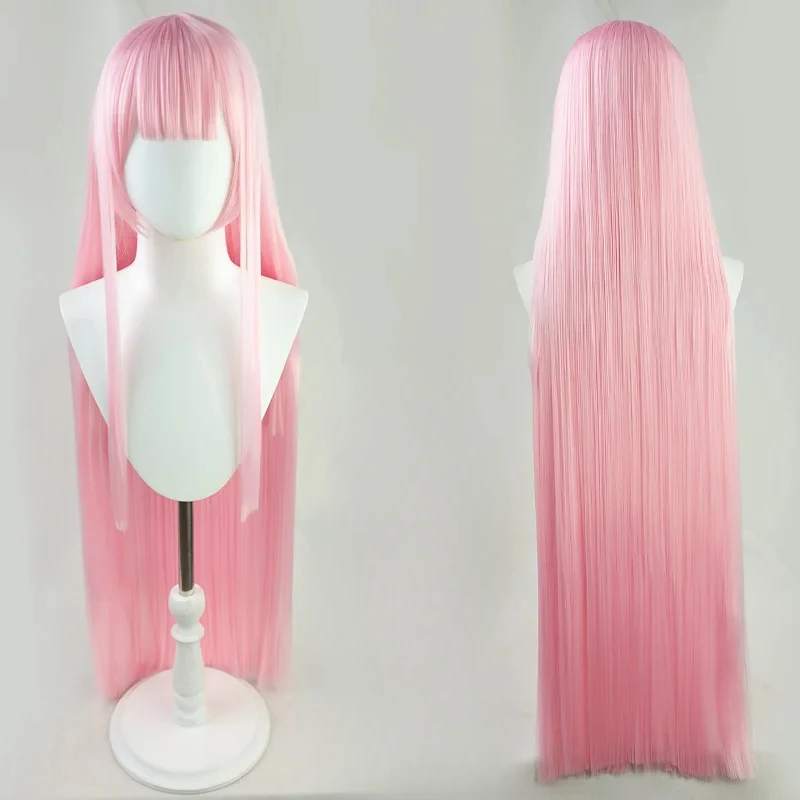 

Розовая прямая челка, длинные прямые волосы, синтетический парик, персонаж аниме, фирменный парик Zero Two, живое выступление, вечеринка, шоу