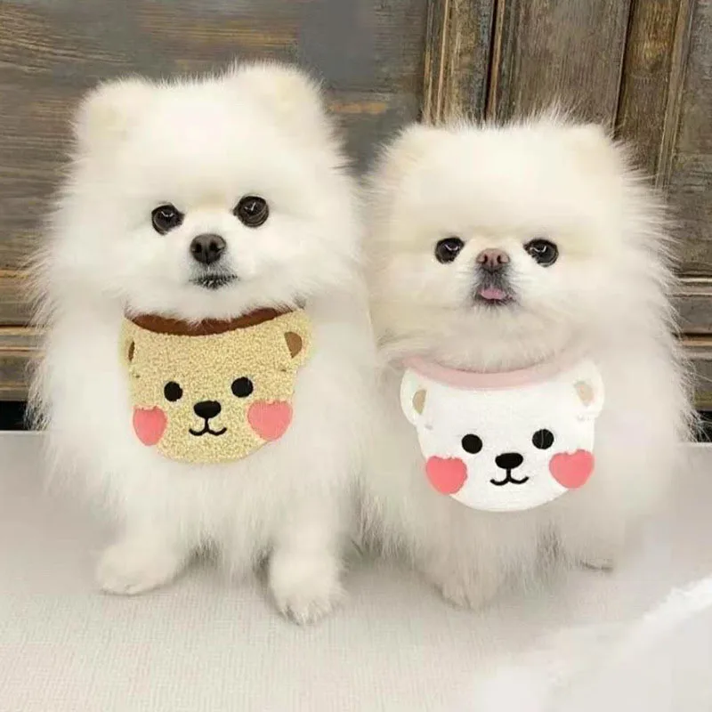 Cute Dog Bandana Puppy Cat Scarf Adjustable Pet Bibs Neck Decor Dog Neckerchief Scarf Festival Decoration Pets Dogs Accessories