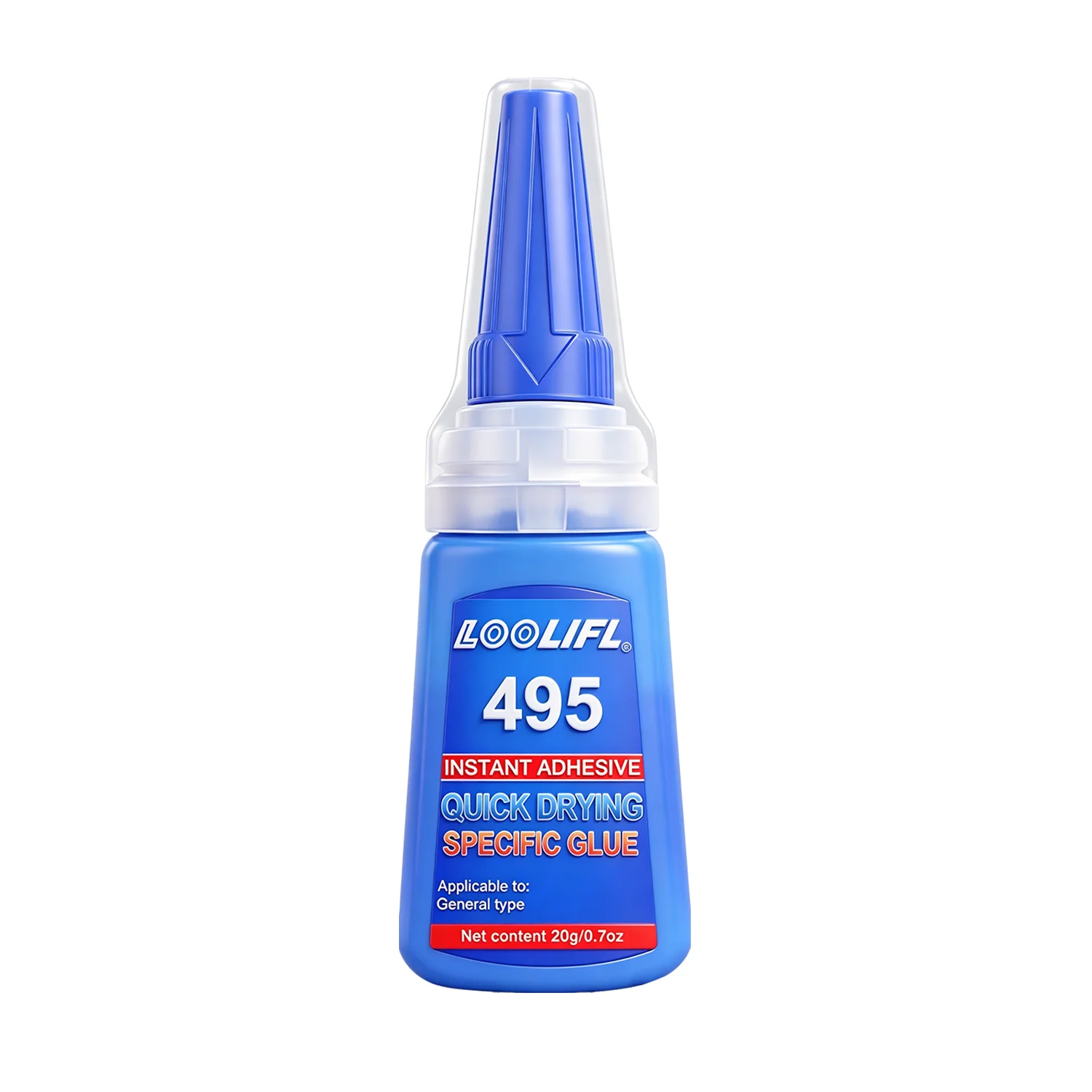 LOOLIFL Superstarker Nagelkleber für künstliche Nägel, weiche Nagelspitzen, schnell trocknend, geeignet für Anfänger in der Nagelkunst, langanhaltender Kleber
