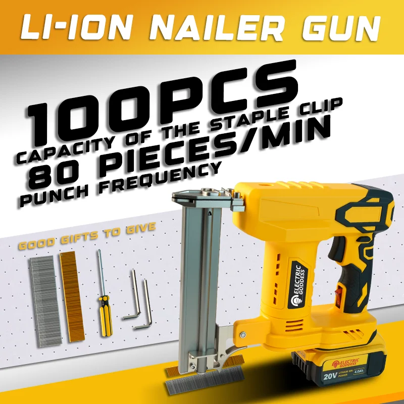 آلهة كهربائية لاسلكية 30 مللي متر براد مسدس مسامير مستقيم/شكل N الأظافر لدبوس بطارية ديوالت 20 فولت ﻿ آلة تسمير الأعمال الخشبية