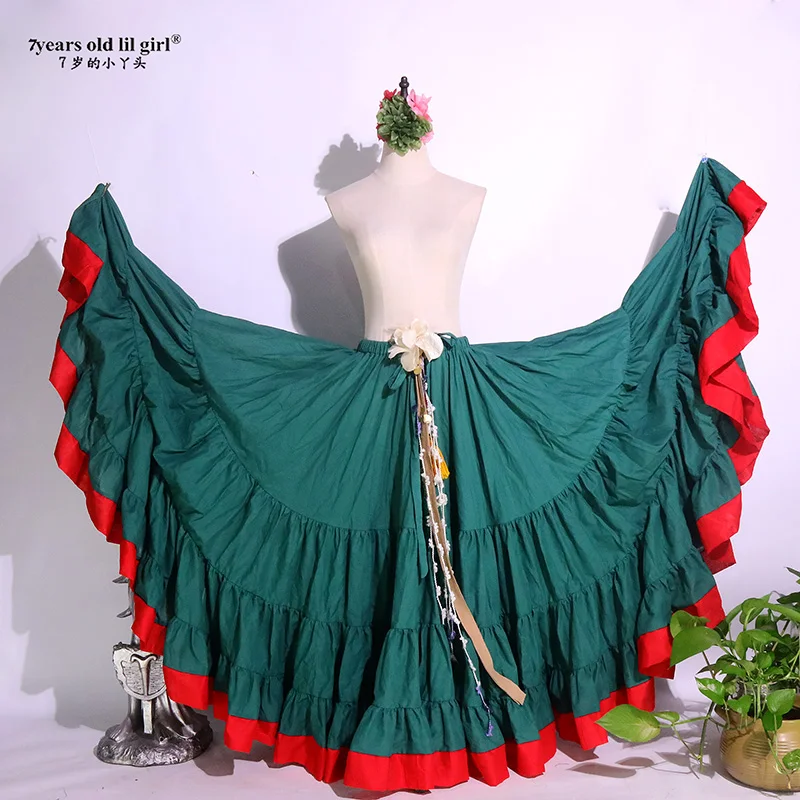 cotton Furlong Ming Go belly dance 4 layer 20 expansion skirt CWW15