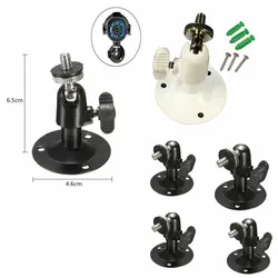 Staffa per montaggio a soffitto Mini in metallo bianco nero per treppiede per telecamera CCTV