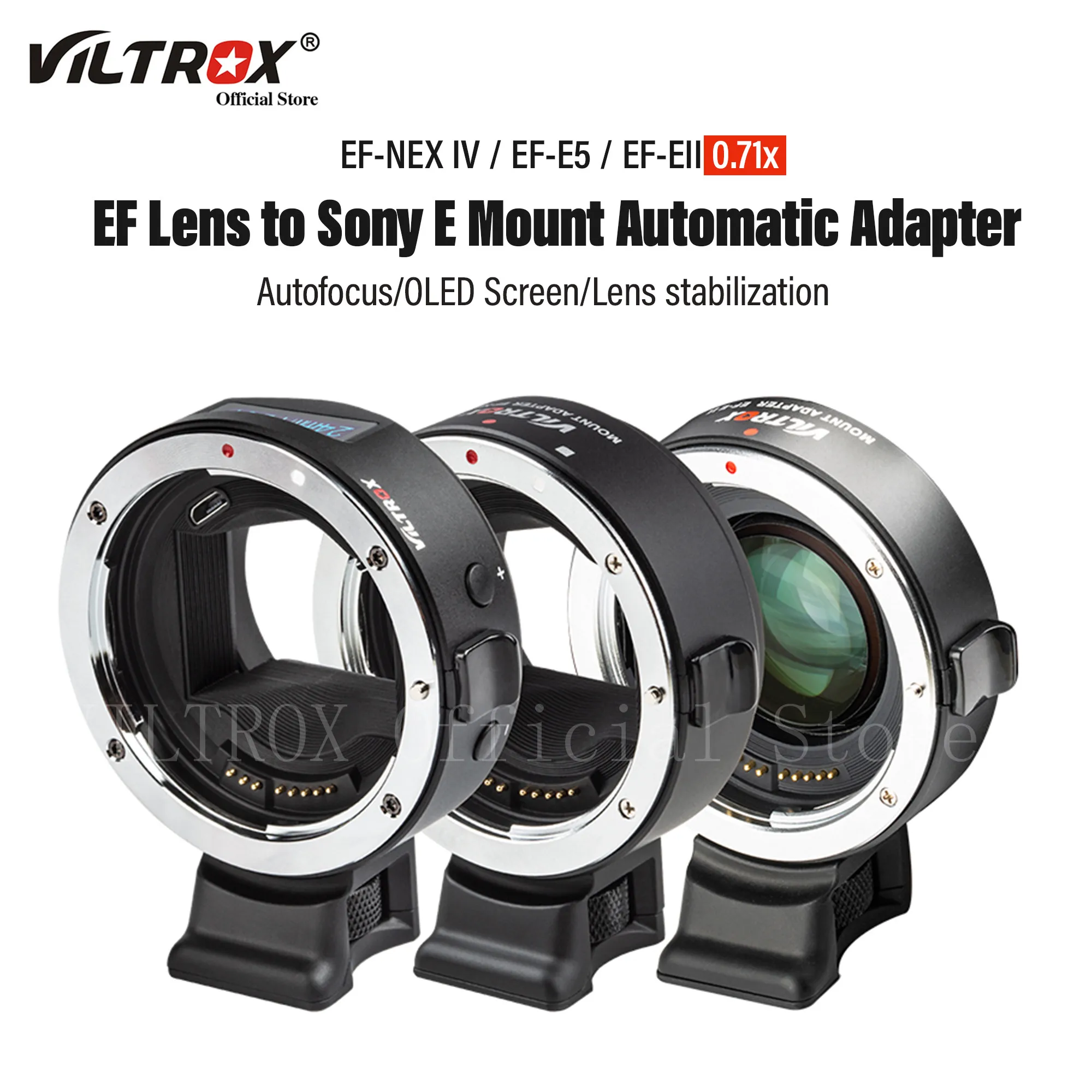 

Viltrox EF-E5 Sony E Lens Adapter Auto Focus Full Frame 0.71x Speed Booster for Canon EF Lens to A1 A7C A7R IV A7iii A6400 A6600