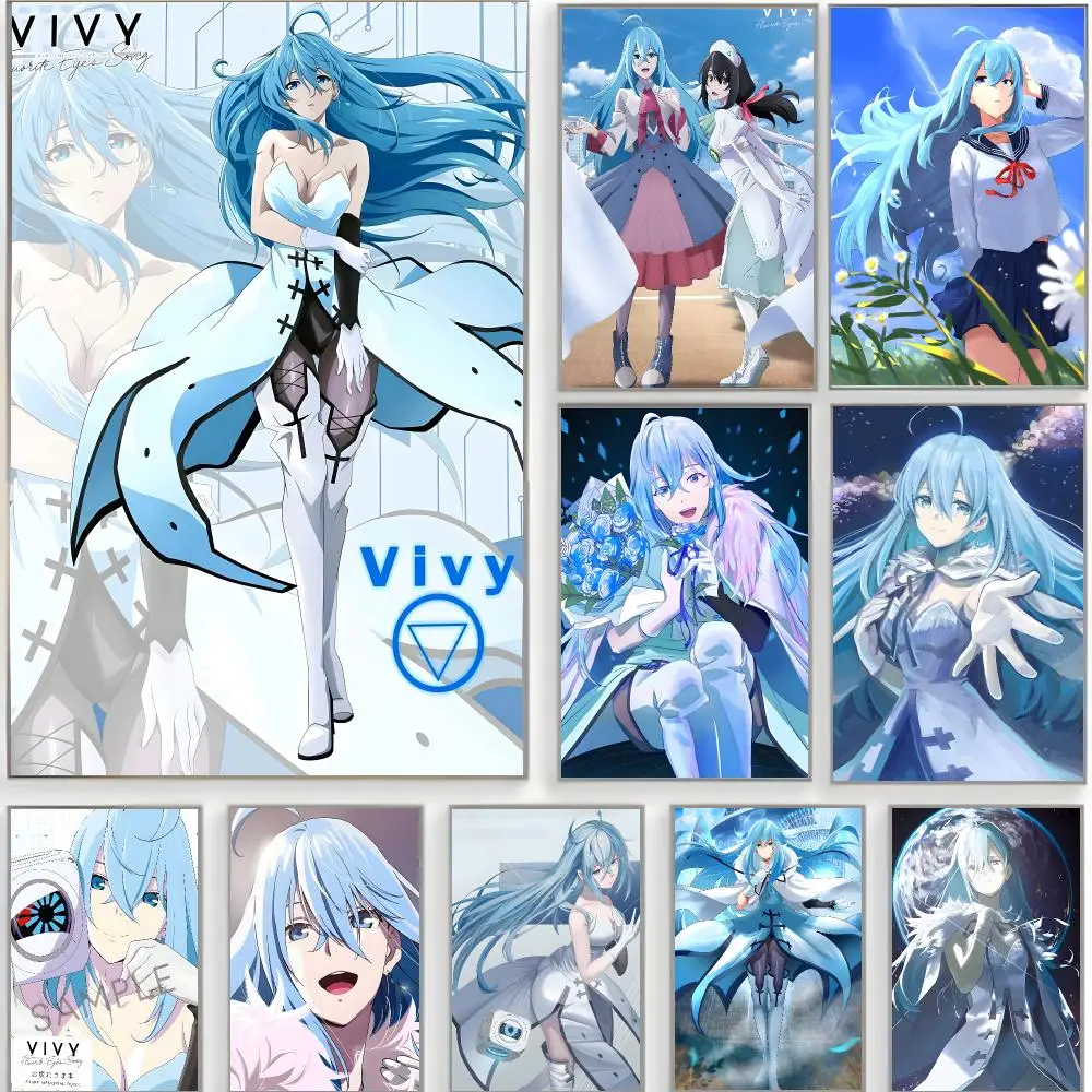 sci fi anime v-Vivy Fluorite Eye's Song Poster Classic Wall Art  Home Decor  Peel and Stick Unframed
