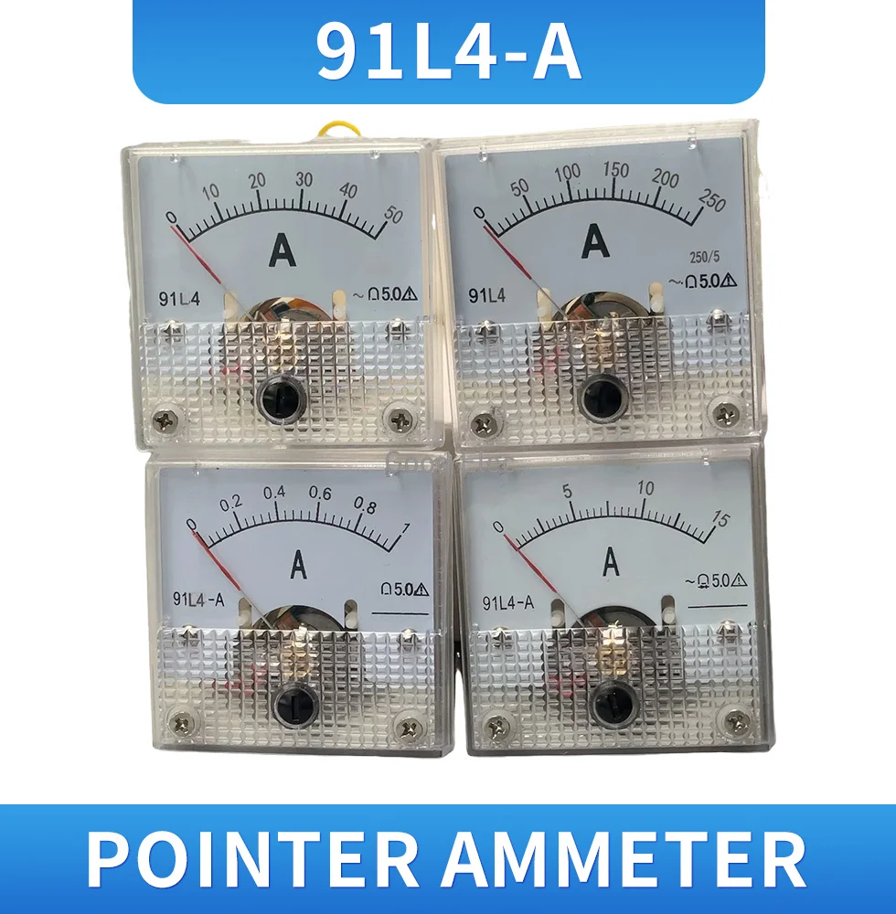 91L4-A Pointer AC Ammeter 1A 5A 10A 20A 30A 50A 75A 100A 100/5 150/5 200/5 300/5