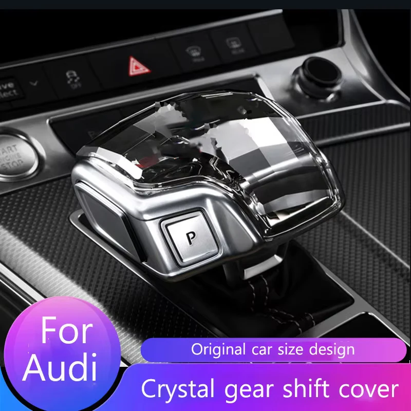 

Для Audi A4 A5 A6 A7 A8 Q5 Q7 RS4 RS5 RS6 RS7S4 S5 SQ5 SQ8 Автомобильная кристаллическая крышка коробки передач Крышка переключения передач Украшение переключения передач