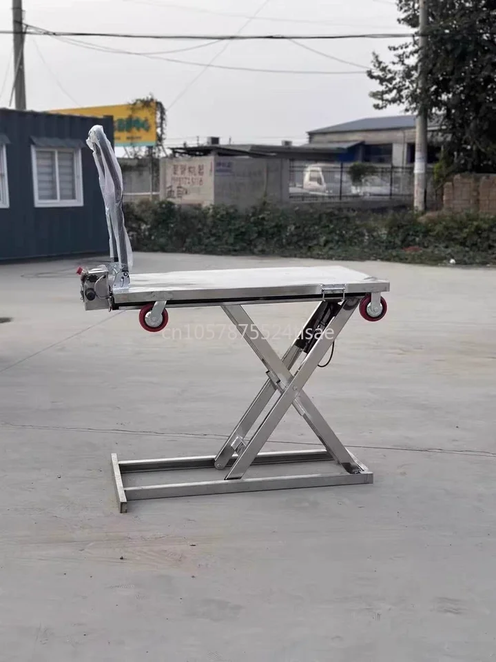 

Электрическая гидравлическая подъемная тележка-платформа для перевозки грузов до 300 кг