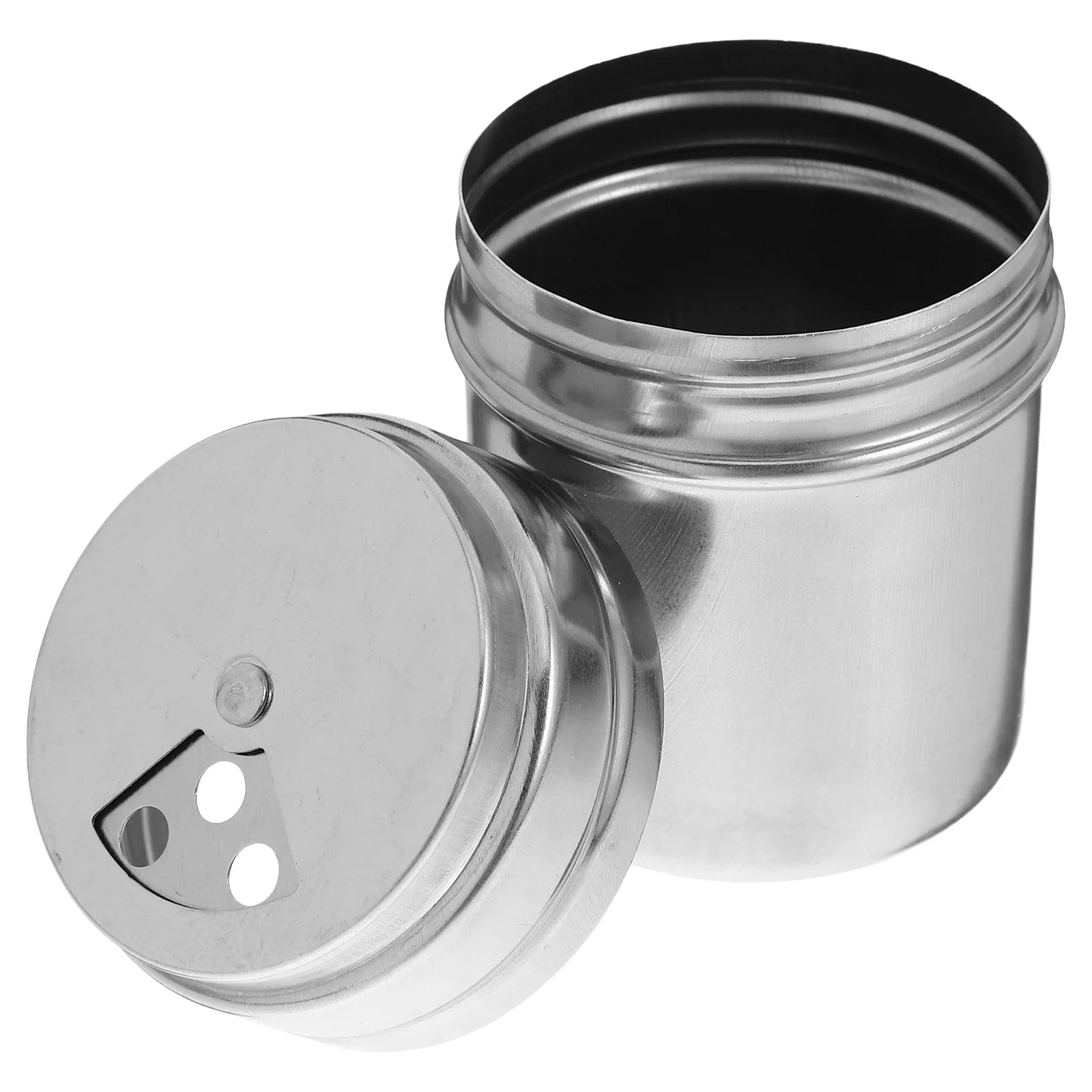 

Stainless Steel Seasoning Bottle Shaker Airtight Rotatable Spice Jar Salt Container Kitchen Storage Toothpick Holder Travel