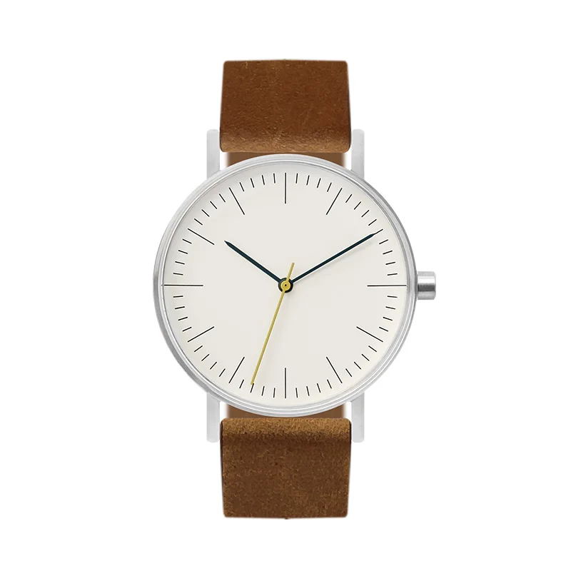 Montre à quartz étanche en acier inoxydable pour hommes et femmes, montres-bracelets, mouvement suisse, simplicité, mode