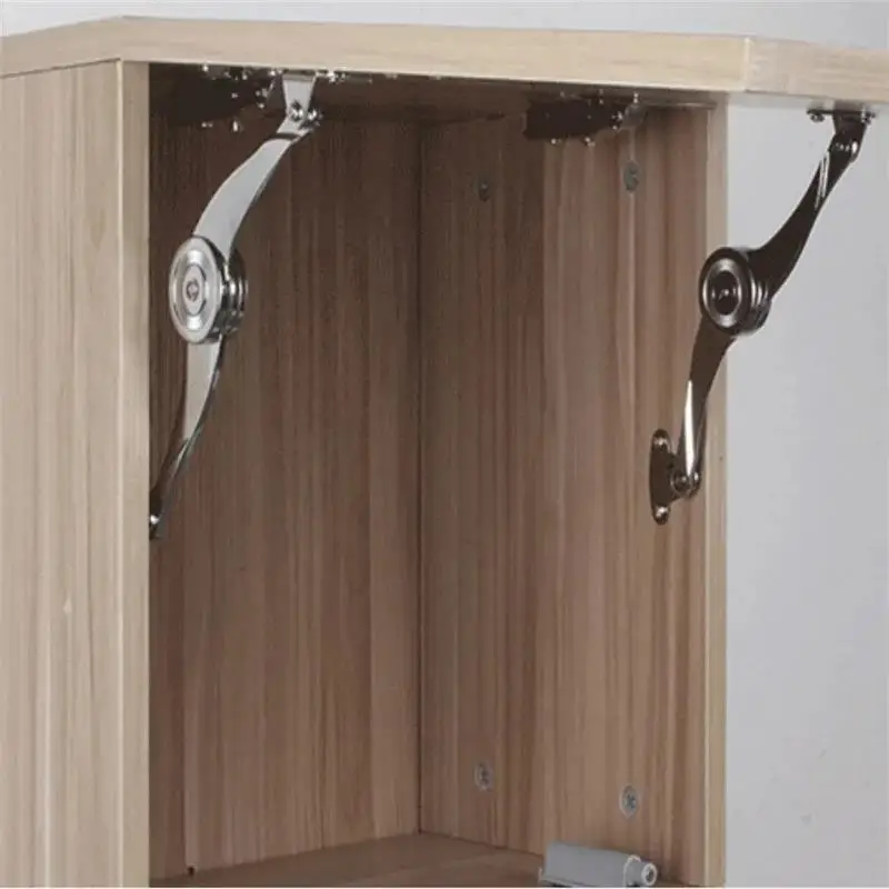 Practical Kitchen Cabinet Door Adjustable Polish Hinge Furniture Lift Up Flap Stay Support Hardware